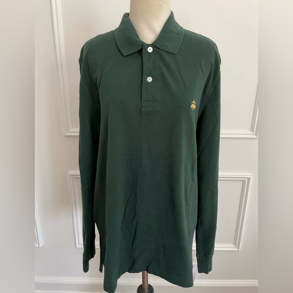 Brooks Brothers Performance Polo – Slim Fit Dark Green – Men’s Large